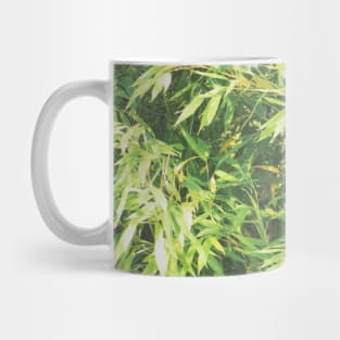 Beautiful Green Bamboo Leaves Mug